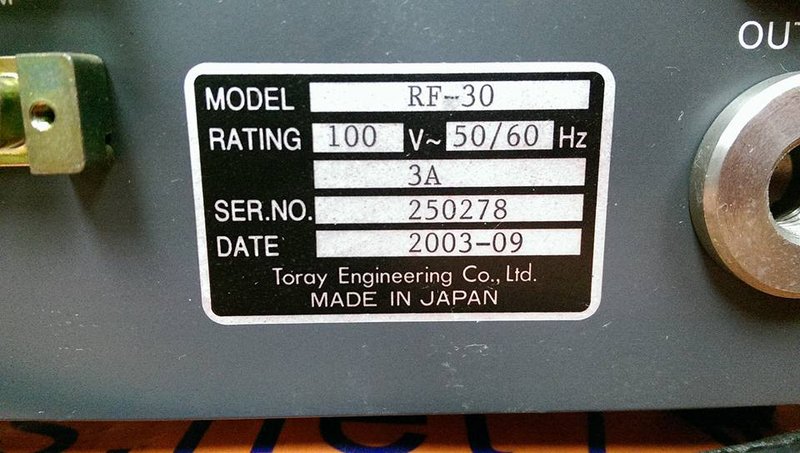 TORAY OXYGEN ANALYZER RF-30 - PLC DCS SERVO Control MOTOR POWER SUPPLY IPC  ROBOT